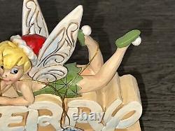 Jim Shore Disney Traditions Tinkerbell Showcase Collections Merry Word Ornament