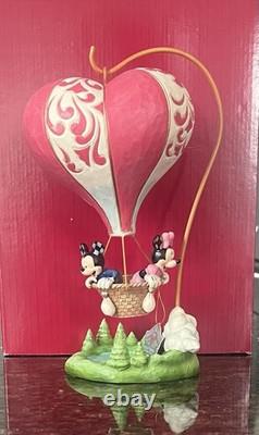 Jim Shore Disney Traditions Valentine Mickey Minnie Heart Air Balloon 6011916