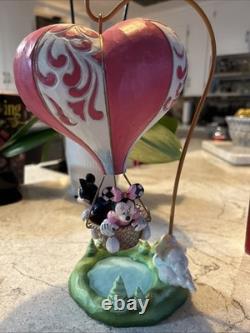 Jim Shore Disney Traditions Valentine Mickey Minnie Heart Air Balloon 6011916