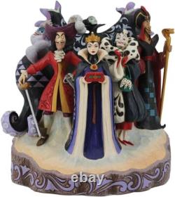 Jim Shore Disney Traditions Villians Carved By Heart Mischief, Malice and