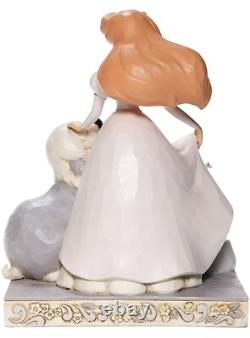 Jim Shore Disney Traditions White Woodland Ariel with Scuttle & Max 6008066