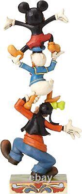 Jim Shore Disney Traditions by Enesco Goofy, Donald and Mickey Stacked Figurine