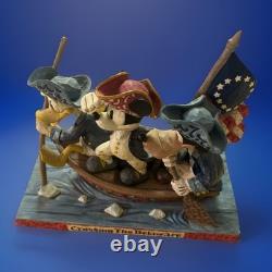 Jim Shore Disney? Unstoppable Heroes? Mickey Donald Crossing Delaware 4004045