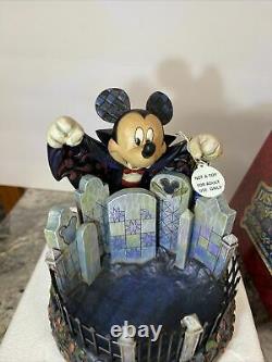 Jim Shore Disney Vampire Mickey Mouse A Sweet Surprise Halloween Candy Dish MIB