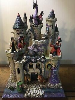 Jim Shore Disney Villains Tower Of Fright. Extremely Rare. Htf