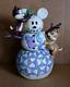 Jim Shore Disney Woodland Winter Wonderland Chip And Dale Snowman 4016569
