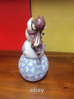 Jim Shore Disney Woodland Winter Wonderland Chip and Dale Snowman 4016569