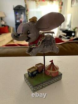 Jim Shore Disney traditions Carousel with 3 Figurines Dumbo, Snow White & Belle
