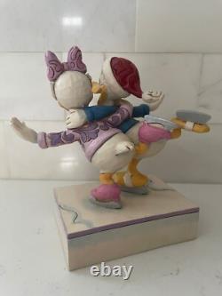Jim Shore Donald Daisy Duck Pairs Ice Skating 4033269 Disney Traditions Enesco