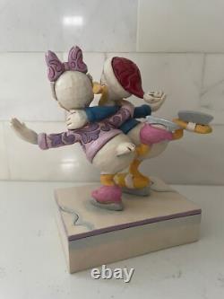 Jim Shore Donald Daisy Duck Pairs Ice Skating 4033269 Disney Traditions Enesco