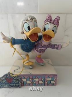 Jim Shore Donald Daisy Duck Pairs Ice Skating 4033269 Disney Traditions Enesco