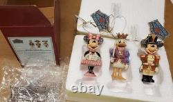 Jim Shore Enesco Mickey Minnie & Donald Duck Nutcracker Ornament Set of 3 NWT