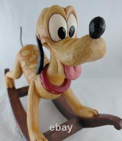 Jim Shore Faithful Friend PLUTO Rocking Horse Enesco Disney Tradition Showcase