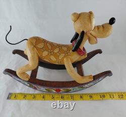 Jim Shore Faithful Friend PLUTO Rocking Horse Enesco Disney Tradition Showcase