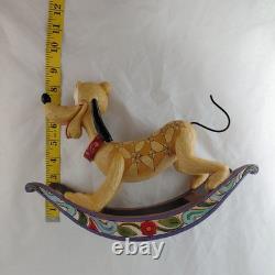 Jim Shore Faithful Friend PLUTO Rocking Horse Enesco Disney Tradition Showcase