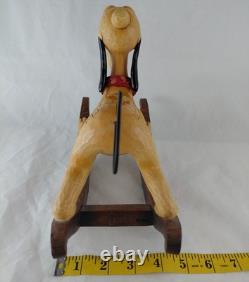 Jim Shore Faithful Friend PLUTO Rocking Horse Enesco Disney Tradition Showcase