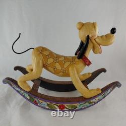 Jim Shore Faithful Friend PLUTO Rocking Horse Enesco Disney Tradition Showcase
