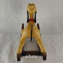 Jim Shore Faithful Friend PLUTO Rocking Horse Enesco Disney Tradition Showcase