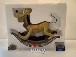 Jim Shore Faithful Friend Pluto Dog Rocking Horse Enesco Walt Disney Traditions