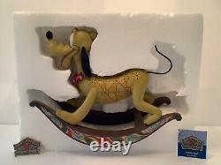 Jim Shore Faithful Friend Pluto Dog Rocking Horse Enesco Walt Disney Traditions