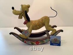 Jim Shore Faithful Friend Pluto Dog Rocking Horse Enesco Walt Disney Traditions
