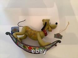 Jim Shore Faithful Friend Pluto Dog Rocking Horse Enesco Walt Disney Traditions