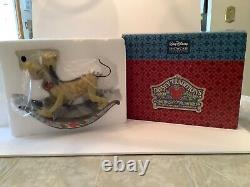 Jim Shore Faithful Friend Pluto Dog Rocking Horse Enesco Walt Disney Traditions