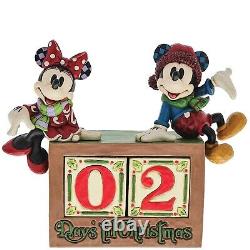 Jim Shore Mickey Minnie Christmas Countdown Calendar Disney Traditions Figurine