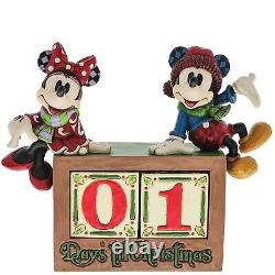 Jim Shore Mickey Minnie Christmas Countdown Calendar Disney Traditions Figurine
