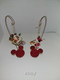 Jim Shore Mickey & Minnie With Stands Showcase Collection Disney Traditions