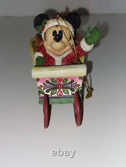 Jim Shore Mickey & Minnie With Stands Showcase Collection Disney Traditions