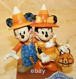 Jim Shore RARE Mickey & Minnie Mouse Halloween Countdown to Candy 4057948 NIB