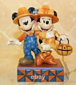 Jim Shore RARE Mickey & Minnie Mouse Halloween Countdown to Candy 4057948 NIB