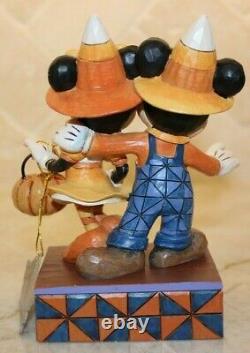 Jim Shore RARE Mickey & Minnie Mouse Halloween Countdown to Candy 4057948 NIB