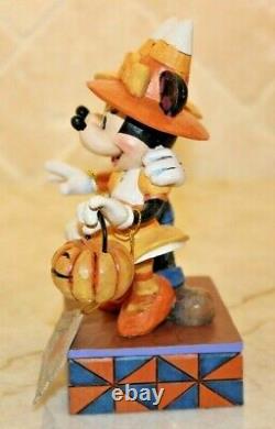 Jim Shore RARE Mickey & Minnie Mouse Halloween Countdown to Candy 4057948 NIB