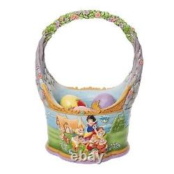 Jim Shore Snow White Easter Basket Figurine with Eggs Disney Traditions 6010105