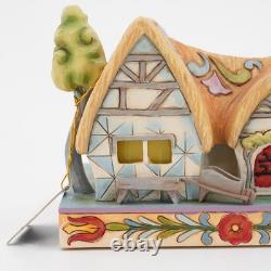 Jim Shore Snow White Enchanted Cottage Light Up Figurine #4031495 NEW RARE WORKS