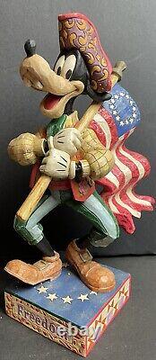 Jim Shore Stars and Stripes of Freedom Enesco Disney Traditions 4004046 goofy