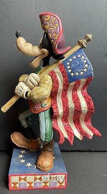 Jim Shore Stars and Stripes of Freedom Enesco Disney Traditions 4004046 goofy