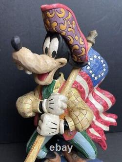 Jim Shore Stars and Stripes of Freedom Enesco Disney Traditions 4004046 goofy