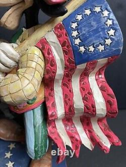 Jim Shore Stars and Stripes of Freedom Enesco Disney Traditions 4004046 goofy