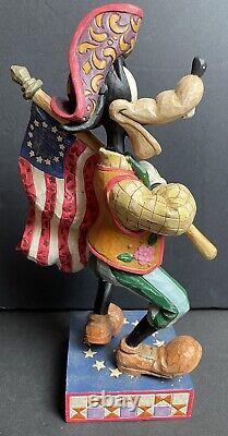 Jim Shore Stars and Stripes of Freedom Enesco Disney Traditions 4004046 goofy
