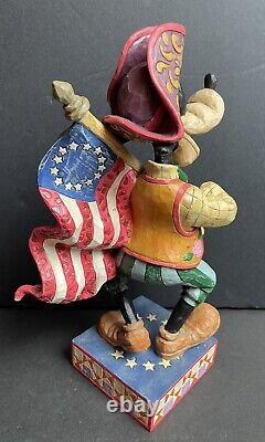 Jim Shore Stars and Stripes of Freedom Enesco Disney Traditions 4004046 goofy