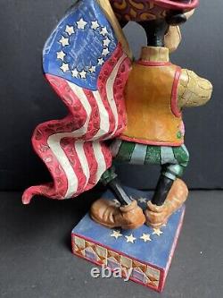 Jim Shore Stars and Stripes of Freedom Enesco Disney Traditions 4004046 goofy
