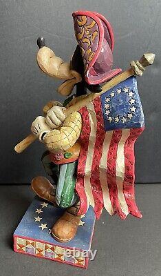 Jim Shore Stars and Stripes of Freedom Enesco Disney Traditions 4004046 goofy