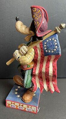 Jim Shore Stars and Stripes of Freedom Enesco Disney Traditions 4004046 goofy