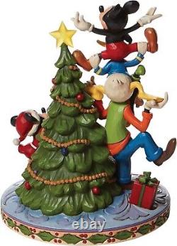 Jim Shore The Fab Five Decorating The Christmas Tree Lit Figurine, NIB NEW