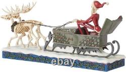 Jim Shore Tim Burton's The Nightmare Before Christmas Jack With Sleigh Figurine