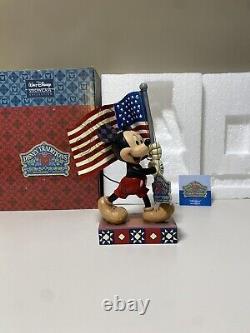 Jim Shore Walt Disney Showcase Mickey Mouse Old Glory #4032875 ENESCO NIB NEW