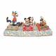 Mickey Minnie Goofy Donald Pluto Sledding 3-figure Sled Set Disney Jim Shore New